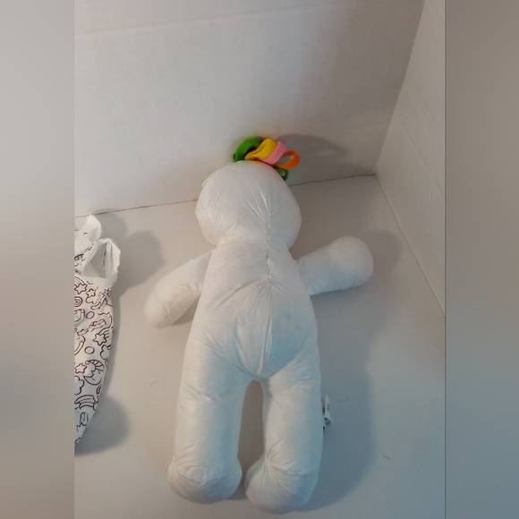 Rare HTF Alex Toys Color and Cuddles Bear Washable Stuffed Animal Plush - Picture 8 of 13